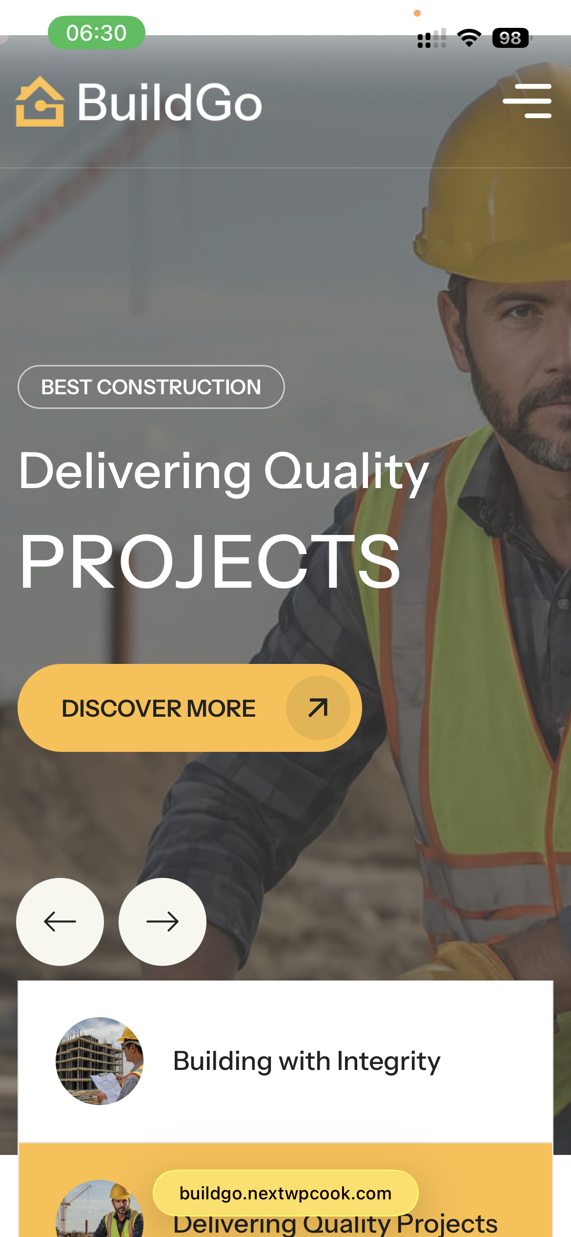 Build Go Construction Theme